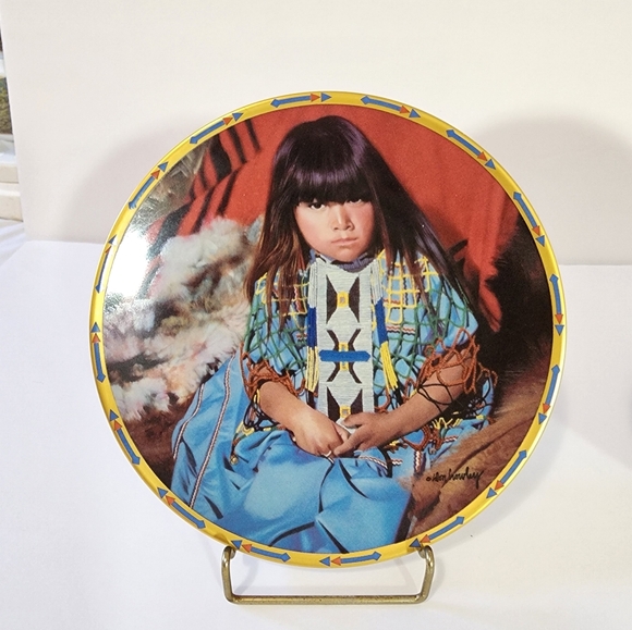 Lenox Collector Plates, lot of 2... Indigo Girl and Daughter of the Sun by Don C - Picture 2 of 5